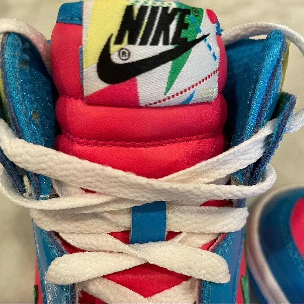 Nike Dunk High GS Cherry / Blue-Green - Yellow Rare